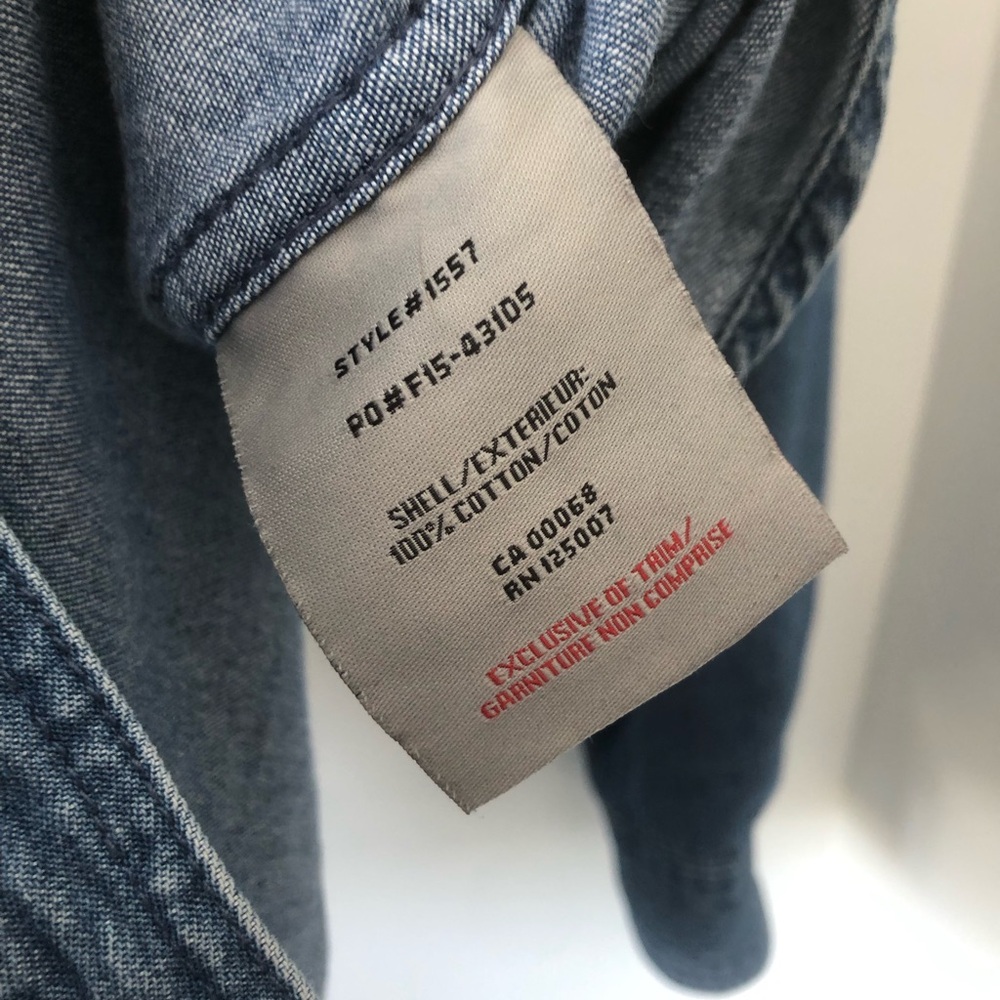 Dakota‎ 100% Cotton Denim Over Shirt | Size XL - Picture 5 of 6